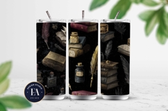 Vintage Book Quills Pattern | Dark Academia Paper Product Image 2