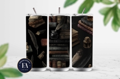 Vintage Book Quills Pattern | Dark Academia Paper Product Image 2