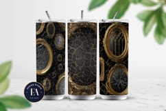 Cracked Mirror Frame Pattern | Black Gold Baroque Product Image 2