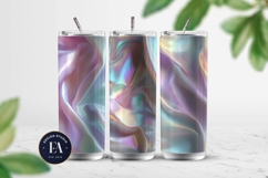 Iridescent Silk Digital Paper, Holographic Satin Texture Product Image 2