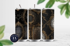 Cracked Mirror Frame Pattern | Black Gold Baroque Product Image 2