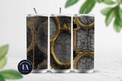 Cracked Mirror Frame Pattern | Black Gold Baroque Product Image 2