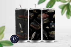 Vintage Book Quills Pattern | Dark Academia Paper Product Image 2