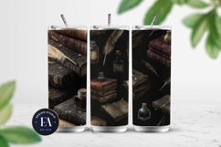 Vintage Book Quills Pattern | Dark Academia Paper Product Image 2