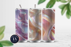 Iridescent Silk Digital Paper, Holographic Satin Texture Product Image 2