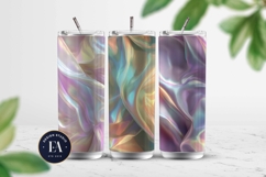 Iridescent Silk Digital Paper, Holographic Satin Texture Product Image 2