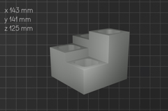 Pen Holder Stl, 3D printed desk organizer Product Image 2