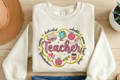 Teacher PNG, Teacher Appreciation PNG, Dedicated Teacher Product Image 2