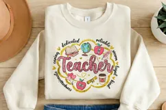 Teacher PNG, Teacher Appreciation PNG, Dedicated Teacher Product Image 2