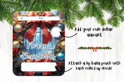 Christmas Wreath Money Card, Christmas Money Card Design Product Image 2