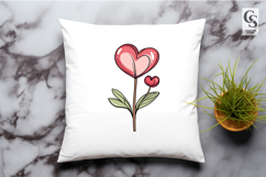 Minimal Floral Stems Illustration Clipart Sublimation PNG Product Image 3