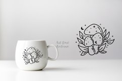 Mushroom SVG, Magic mushroom Svg, Witchy svg, Celestial svg Product Image 2