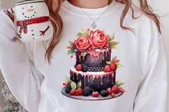 Christmas Cake Clipart, Christmas Cake Clipart Product Image 2