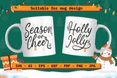 Christmas Quotes SVG | Holly Jolly | Season of Cheer Product Image 2