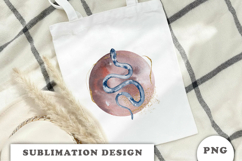 Watercolor Moon with Snake png Product Image 2