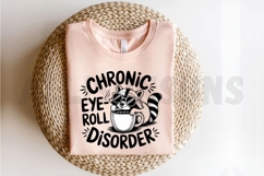 Sarcastic Raccoon With Coffee Mug Design For Sublimation Product Image 2