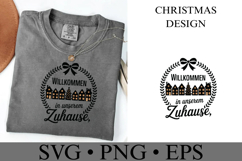 Willkommen in Unserem Zuhause Svg | Christmas | Shirt Svg Product Image 2