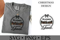 Willkommen in Unserem Zuhause Svg | Christmas | Shirt Svg Product Image 2