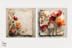 Autumn flowers digital paper Product Image 2