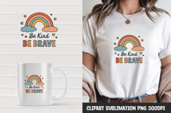 Rainbow quote t-shirt, mug wrap, clipart sublimation design Product Image 1