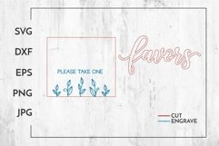 Favors Please take one | Wedding sign Laser cut Product Image 2