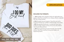 I Do My Best and God Does the Rest SVG T-Shirt Design Product Image 2