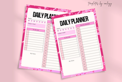 Pink Daily Planner Template for Canva | Feminine To-Do List Product Image 2
