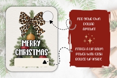 Leopard Christmas Tree Money Card, Christmas Tree Gift Card Product Image 2