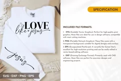 Love Like Jesus - Christian Sleeve T-Shirt Design Product Image 2