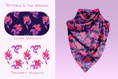 Fantasy flowers seamless patterns set Product Image 2