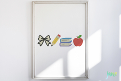 Teacher Embroidery Clipart Sublimation Product Image 5