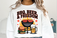 BBQ Beer &amp; Freedom svg | Svg Files for Cricut | Shirt Svg Product Image 2