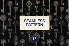 Antique Keys Pattern | Gothic Vintage Texture Product Image 3