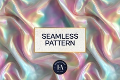 Iridescent Silk Digital Paper, Holographic Satin Texture Product Image 3