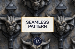 Gargoyle Stone Pattern | Gothic Architecture Texture Product Image 3