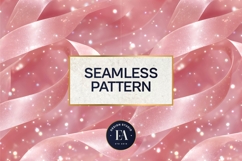 Sparkly Ribbon Texture | Pink Sheer Ribbon Pattern Product Image 3