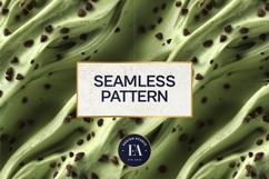 Matcha Ice Cream Pattern, Matcha Dessert Digital Paper Product Image 3