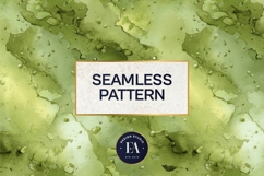 Spilled Matcha Texture, Green Abstract Liquid Digital Paper Product Image 3