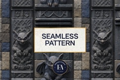Gargoyle Stone Pattern | Gothic Architecture Texture Product Image 3