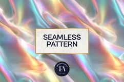 Iridescent Silk Digital Paper, Holographic Satin Texture Product Image 3