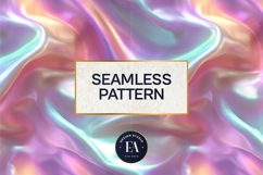 Iridescent Silk Digital Paper, Holographic Satin Texture Product Image 3