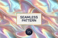 Iridescent Silk Digital Paper, Holographic Satin Texture Product Image 3