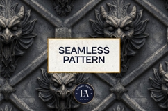 Gargoyle Stone Pattern | Gothic Architecture Texture Product Image 3