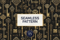 Antique Keys Pattern | Gothic Vintage Texture Product Image 3