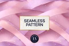Sparkly Ribbon Texture | Pink Sheer Ribbon Pattern Product Image 3