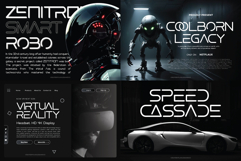 Futuristic &amp; Sport Font Bundle Product Image 8