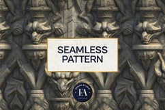 Gargoyle Stone Pattern | Gothic Architecture Texture Product Image 3