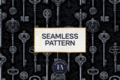 Antique Keys Pattern | Gothic Vintage Texture Product Image 3