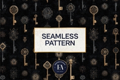 Antique Keys Pattern | Gothic Vintage Texture Product Image 3