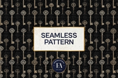Antique Keys Pattern | Gothic Vintage Texture Product Image 3